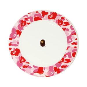 Assiette BAPE ABC Camo Dishes Rose Rose 486336