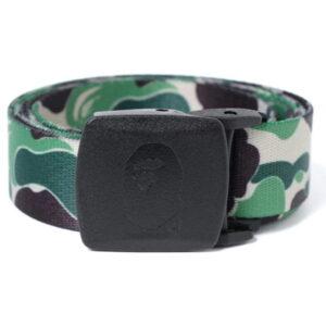 Ceinture BAPE ABC Camo Long GI Belt Vert Vert 489067