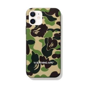 Coque de protection BAPE ABC Camo iPhone 12 Case Vert Vert 488604