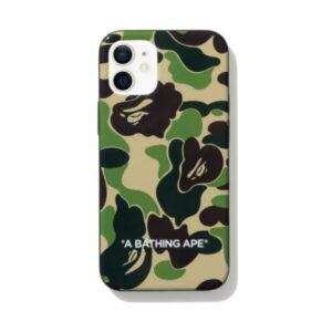 Coque de protection BAPE ABC Camo iPhone 12 Mini Case Vert Bleu 488612