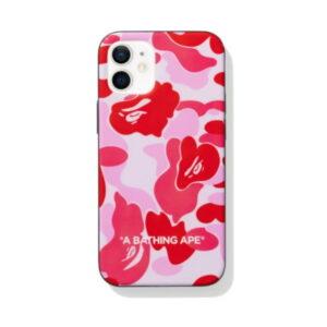 Coque de protection BAPE ABC Camo iPhone 12 Mini Case Rose Rose 488606