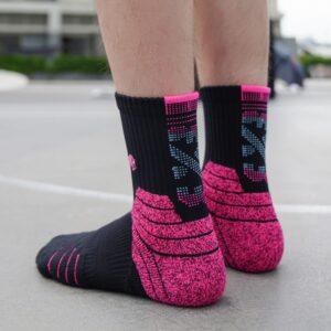 Chaussettes de sport Ehot 3X3 Noir-Rose Quarter Chaussettes 479006