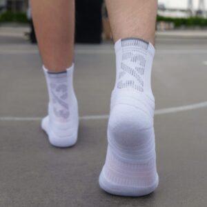 Chaussettes de sport Ehot 3X3 White Quarter Socks 479002