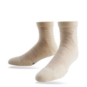 Chaussettes de sport Ehot Ace Beige Quarter Chaussettes Marron 480036