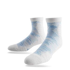 Chaussettes de sport Ehot Ace Blanc-Bleu Quarter Chaussettes Blanc 479979