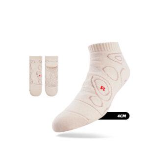 Chaussettes de sport Ehot Circles Beige Low Cut Socks Blanc 480836