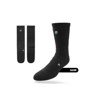 Chaussettes de sport Ehot Circles Black Crew Socks Blanc 480360