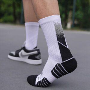 Chaussettes de sport Ehot Formation Blanc-Noir Crew Chaussettes 485255