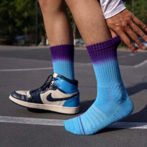 Chaussettes Ehot dégradé bleu-violet 483810