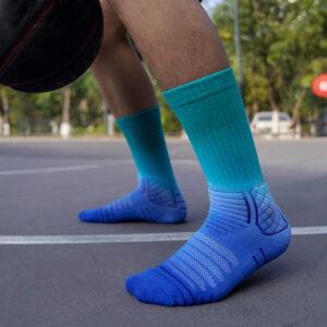 Chaussettes Ehot dégradé turquoise-bleu 483808
