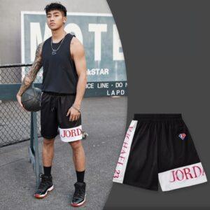 Short de sport Ehot Jordan Stripe Black Shorts 488031