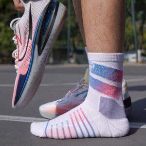 Chaussettes de sport Ehot Lined White-Rose Quarter Socks 483268