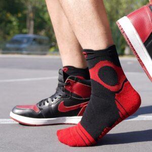 Chaussettes de sport Ehot Spalding Chaussettes basses noir-rouge Blanc 480854