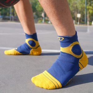 Chaussettes de sport Ehot Spalding Chaussettes basses bleu-jaune Crème 480846