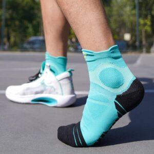Chaussettes de sport Ehot Spalding Cyan-Black Low Cut Socks Noir 480856