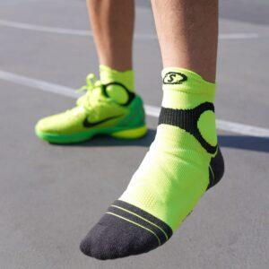 Chaussettes de sport Ehot Spalding vert-noir chaussettes basses blanc 480852