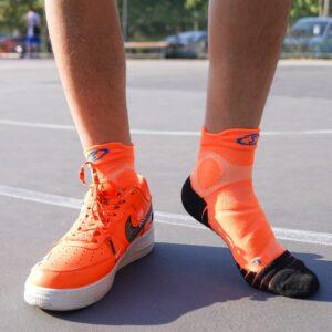 Chaussettes de sport Ehot Spalding Orange-Noir Low Cut Chaussettes Rouge 480848