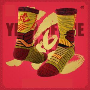 Ehot Spalding Tiger Year Chaussettes jaunes 484330