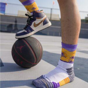 Chaussettes de sport Ehot Team Lakers Crew Socks 486358