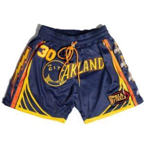Short de sport Ehot Warriors Curry Blue Shorts Blanc 487781
