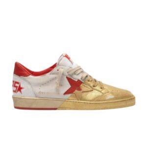 Golden Goose Ball Star Diagonal Baskets Vernis Or G35MS592 A14