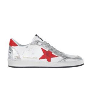 Baskets Golden Goose Ball Star Blanc Rouge G36MS592 A56