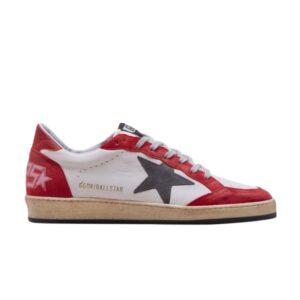 Baskets Golden Goose Ball Star Blanc Rouge G34MS592 S8