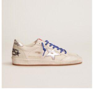 Baskets Golden Goose Ball Star Blanc Argent GMF00117 F002604 80185