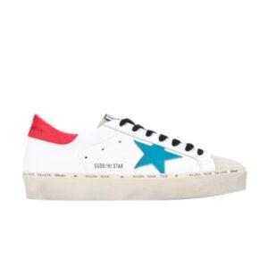 Baskets Golden Goose Hi Star Blanc Bleu Rouge GMF00118 F000392 80344