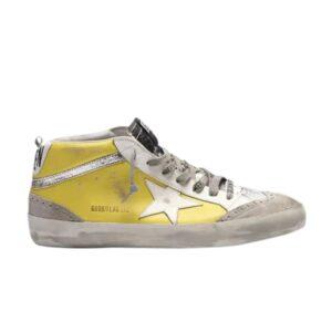 Baskets Golden Goose Mid Star Jaune Gris F34MS634 Q1