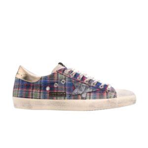 Golden Goose Superstar Baskets à damier bleu GMF00101 F002046 81296