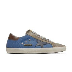 Golden Goose Superstar Bleu Taupe Baskets GMF00101 F002535 81525