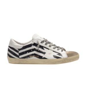 Baskets à sérigraphie drapeau Golden Goose Superstar GCOMS590 K1