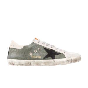 Baskets Golden Goose Superstar Vert Noir G36MS590 T70