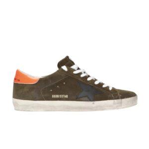 Baskets Golden Goose Superstar Vert Orange G35MS590 Q69