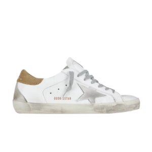 Baskets Golden Goose Superstar Snakeskin – Blanc Argent G36MS590 S78