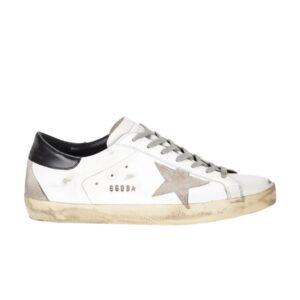 Baskets Golden Goose Superstar Blanc Noir Crème GCOMS590 W55