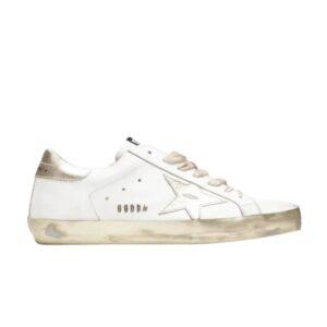 Baskets Golden Goose Superstar Blanc Or Gris GMF00101 F000316 10272