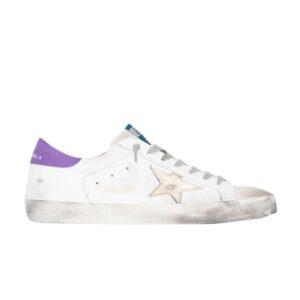 Baskets Golden Goose Superstar Blanc Violet GMF00101 F000371 8033