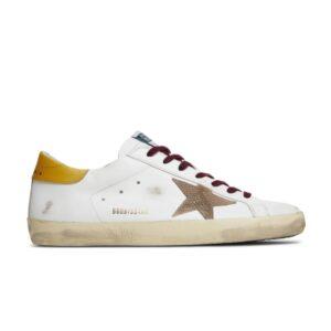 Baskets Golden Goose Superstar Blanc Jaune GMF00101 F002025 10766
