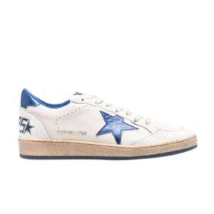 Baskets Golden Goose Wmns Ball Star Blanc Bleu GWF00117 F002198 10327