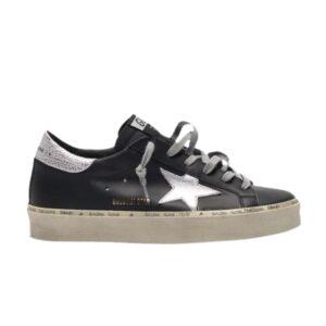 Baskets Golden Goose Wmns Hi Star Noir Argent G36WS945 B9