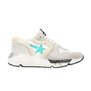Baskets Golden Goose Wmns Running Sole Blanc Menthe G35WS963 F2