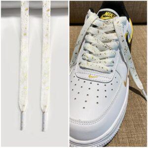Gorilla Guard Air Force 1 Lacets Blanc Or 471767