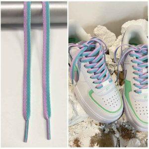 Gorilla Guard Air Force 1 Demi-lacets rose-turquoise 473308