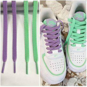 Gorilla Guard Air Force 1 Lacets Violet-Mint Turquoise 473373