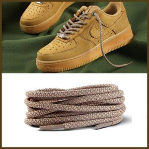 Gorilla Guard Air Force 1 Lacets en maille beige blé 473947