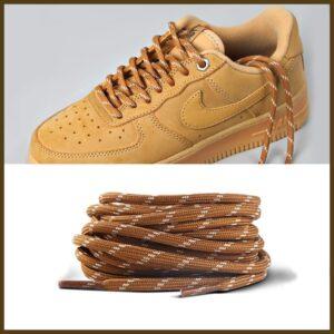 Gorilla Guard Air Force 1 Wheat Brown Lines Lacets Gris 473929