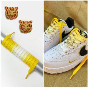 Gorilla Guard Air Force 1 Lacets Tigres Dégradés Jaunes 471782
