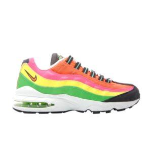 Nike Air Max 95 GS Tarte Anthracite Baskets Vert 307565 08